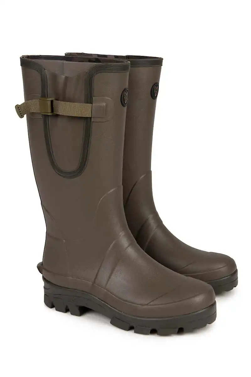 FOX Carp Neoprene Lined Rubber Boot #41 Camo/Khaki