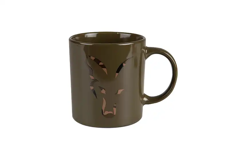 FOX Carp Head Ceramic Mug Green Camo