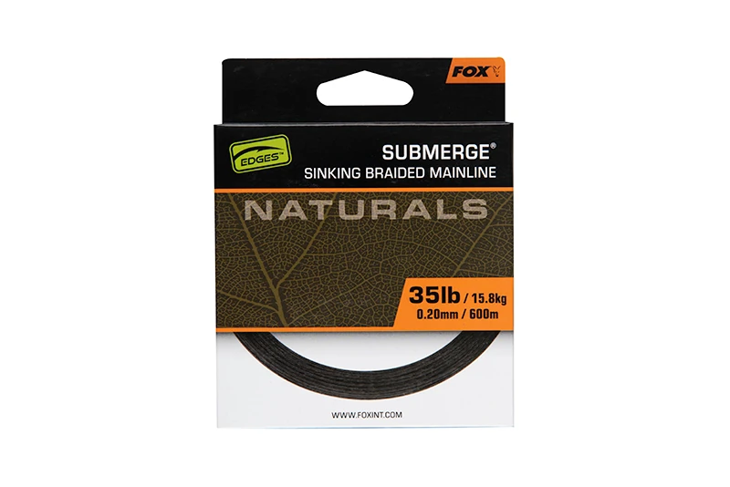 FOX Carp EDGES Naturals Submerge Braid 600m Green 0,20mm 15,8kg