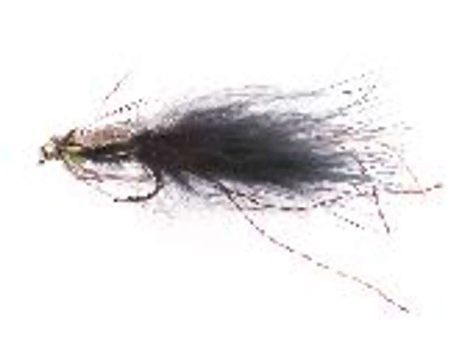 Unique Flies Damsel Nymph Black Daiichi 1510 #6