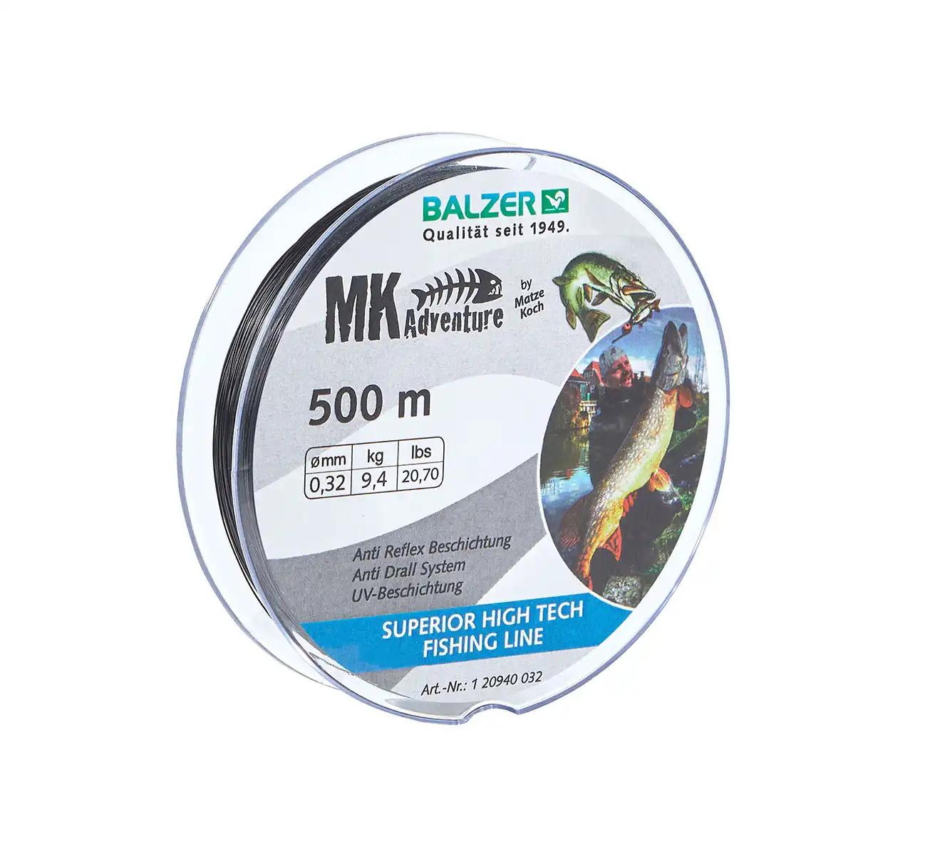 Balzer MK Adventure Deadbait Monofile Schnur 0,32mm