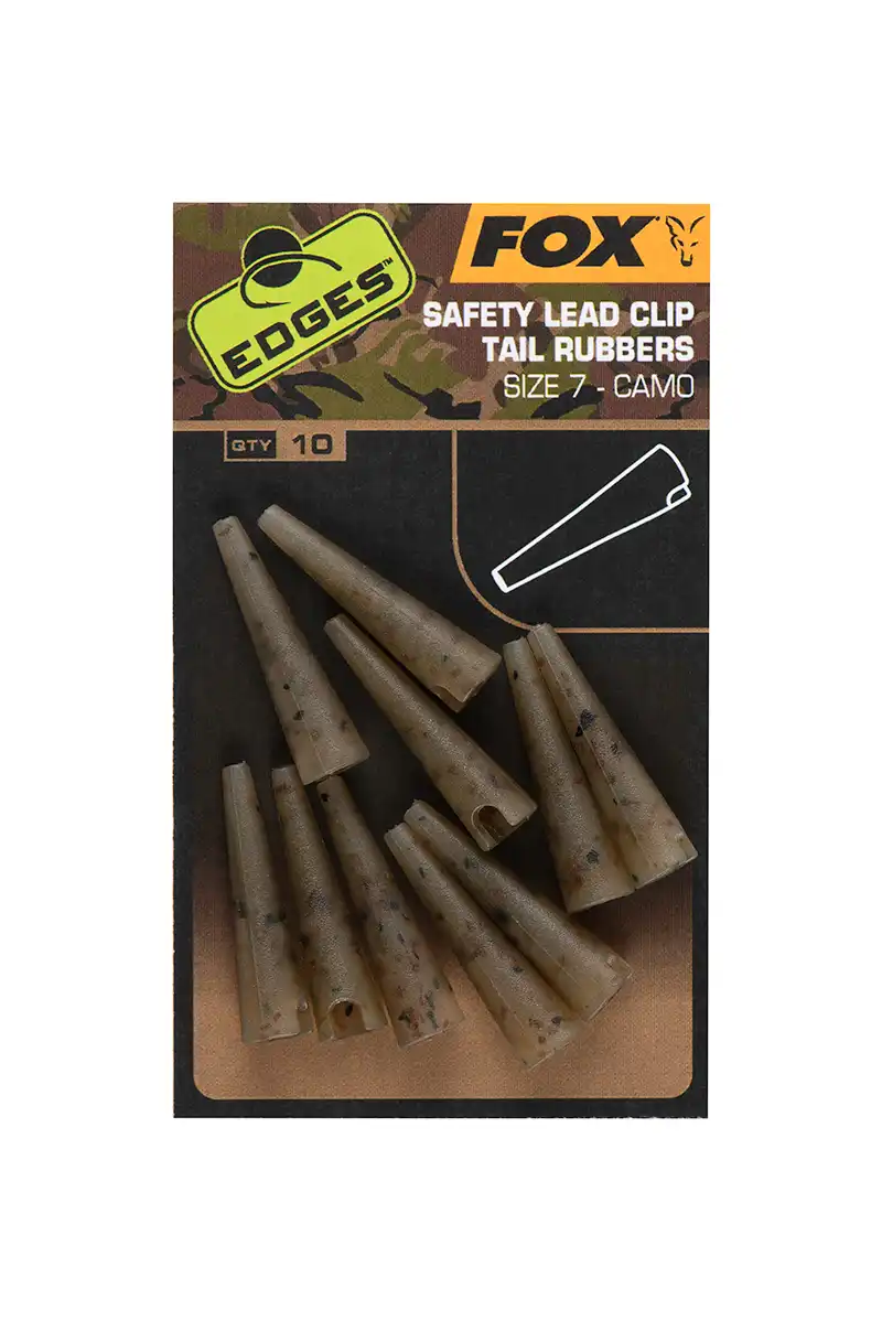 FOX Carp EDGES Camo Safety Lead Clip Tail Rubbers #7