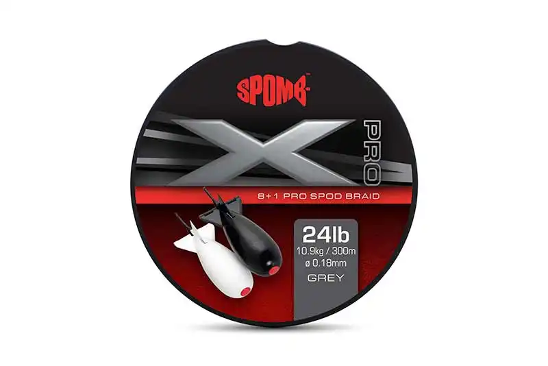 Spomb X Pro Spod Braid 9 300m Grey 0,18mm 10,9kg