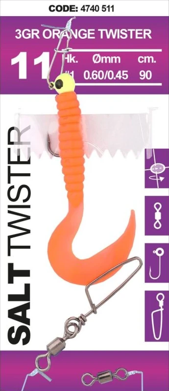 Spro Salt Twister 11 0,9m Orange