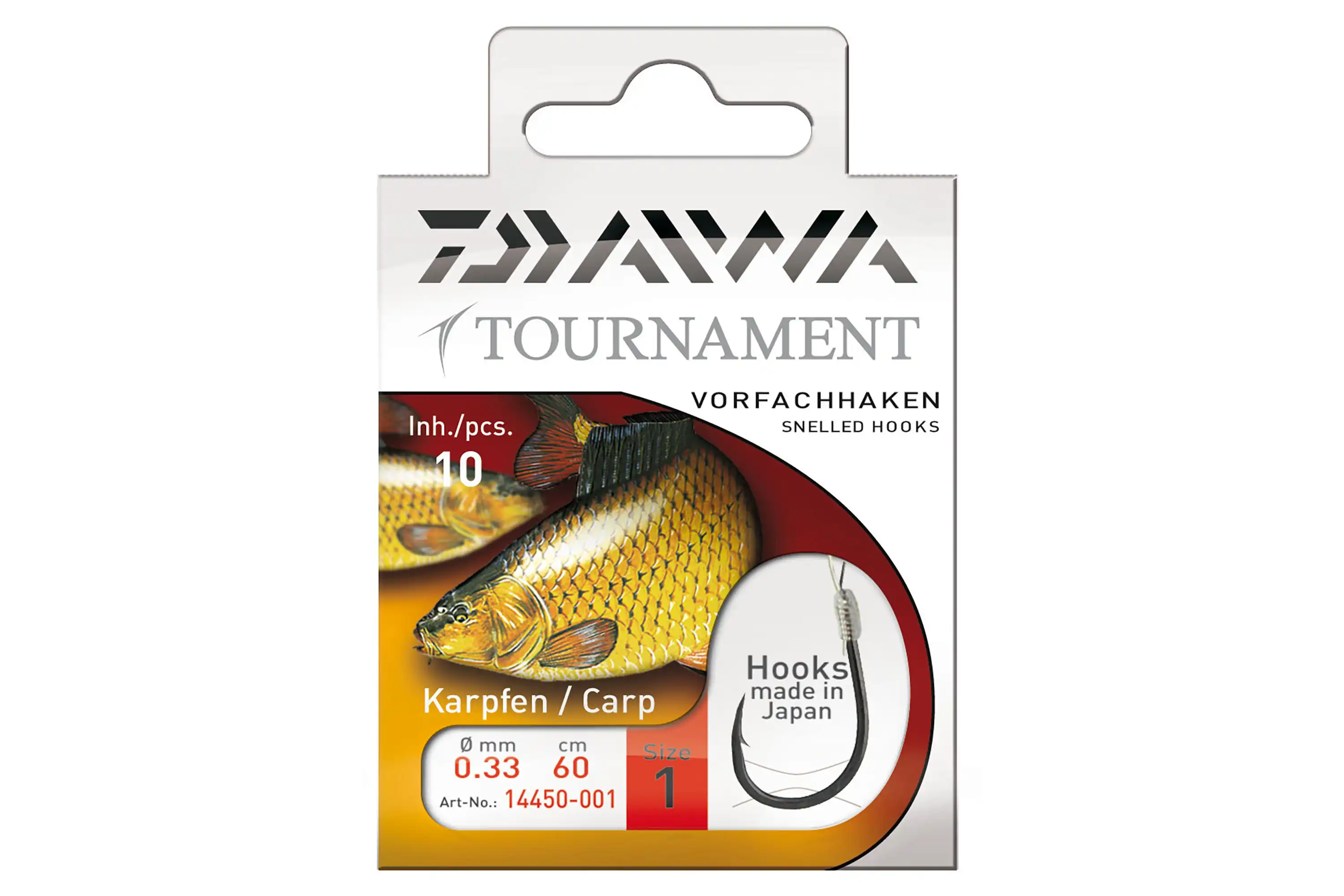 Daiwa Tournament Karpfenhaken #2 60cm 0,30mm