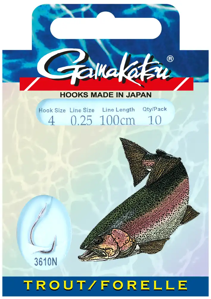 Gamakatsu Booklet Trout 3610N 100cm #6 0,22mm