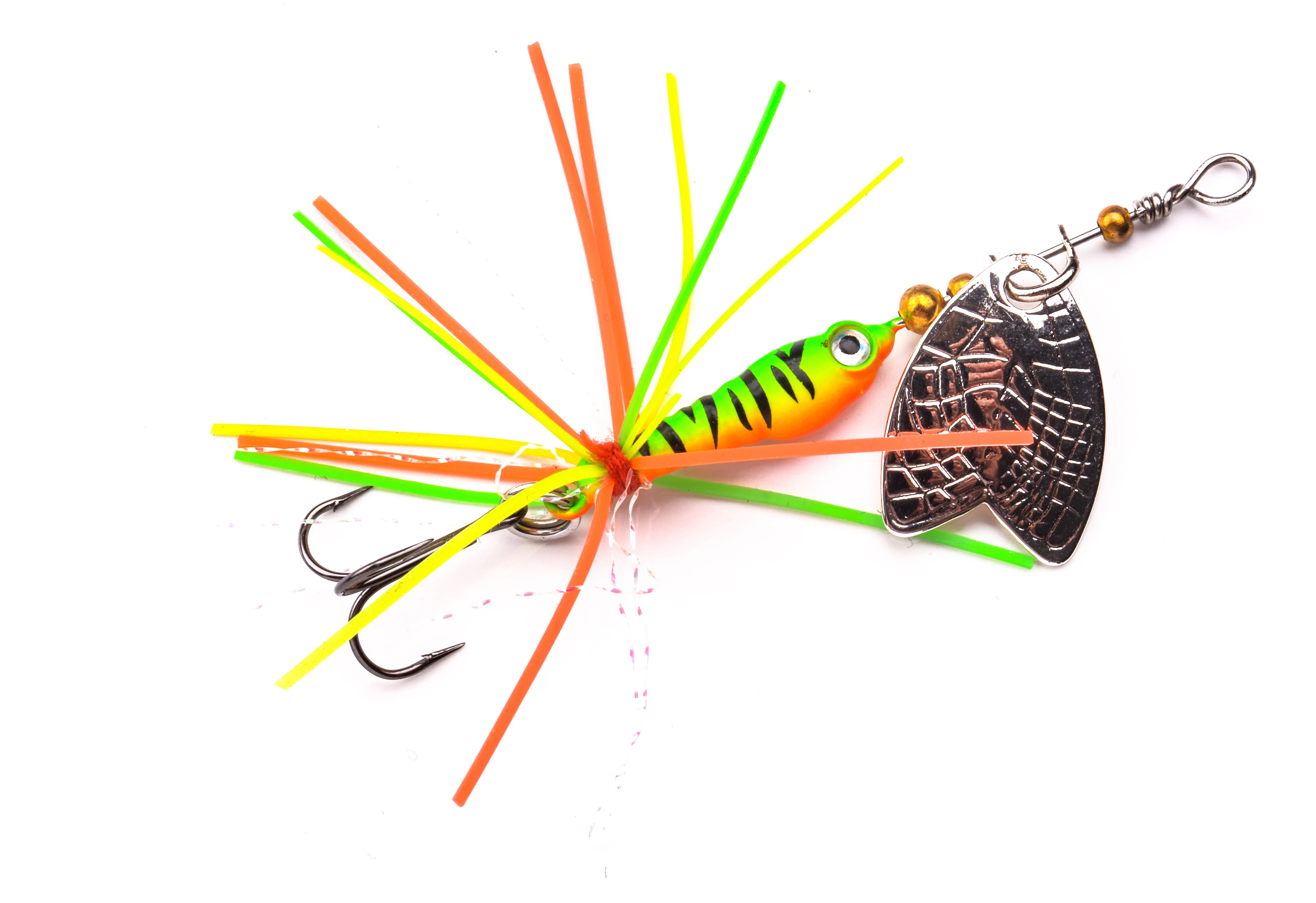 Spro Larva Mayfly Spin TR Einzelhaken 5cm Firetiger