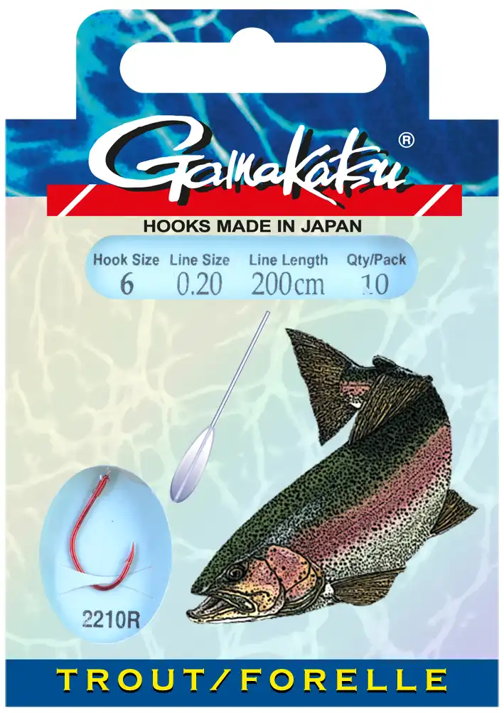 Gamakatsu Booklet Trout 2210R 200cm #4 0,25mm